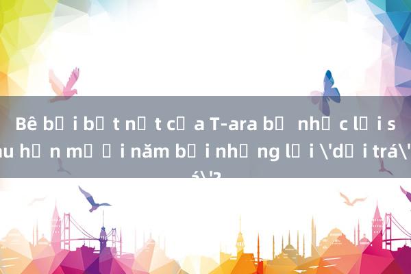 Bê bối bắt nạt của T-ara bị nhắc lại sau hơn mười năm bởi những lời 'dối trá'?